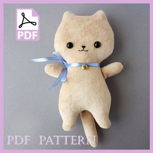 Cat Plush Pattern - Easy Sewing Project