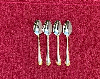Set di posate in acciaio inox Oneida Golden Belle Rose Community, 4 cucchiaini da tè, 15 cm
