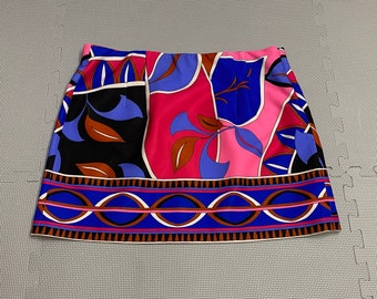 Zara multicolor printed skirt size xxl pucci retro