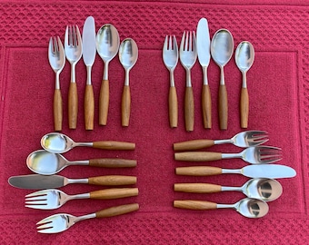 Dansk Fjord Germany Dinner Fork Teak Quistgaard Early 4 Ducks