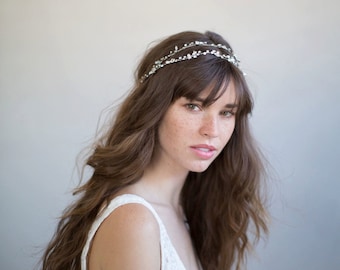 Bridal hair vine - Extra long simple crystal hair vine - Style 735 - Ready to Ship