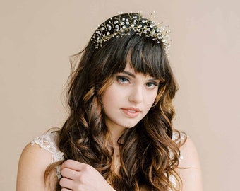Austrian crystal bridal hair vine - Crystal raindrops bridal hair vine - Style #2173