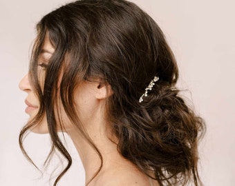 Peigne de mariage scintillant - Peigne à cheveux de mariée gouttelettes de cristal - Style #2341