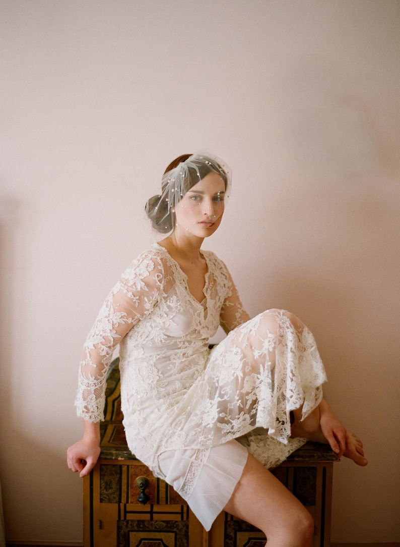 tulle with beads