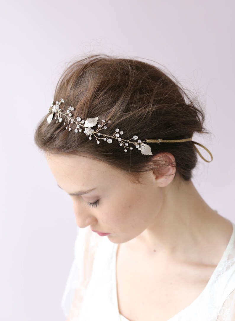 Bridal Crystal Hair Vine Crystal Sparkle Hair Vine Style Etsy