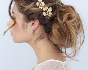 Bridal hair pins - Dogwood flower hair pin set of 2 - Style 659 - Ready to Ship
