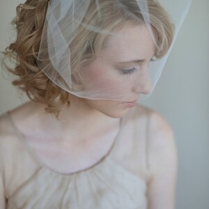 Bridal tulle birdcage veil Tulle sheer birdcage veil Style 028 Ready to Ship Best Seller image 4