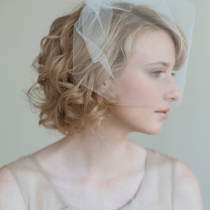 Bridal tulle birdcage veil Tulle sheer birdcage veil Style 028 Ready to Ship Best Seller image 2