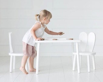 Children's Play Activity Table - Children's Study Table - Montessori Table Chair