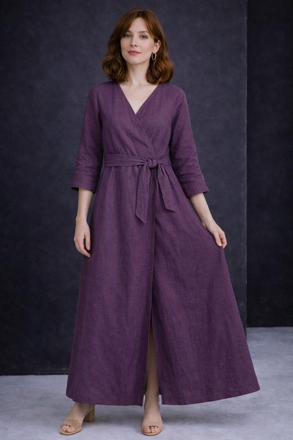 chinese dress ladies ZOCANIA Linen Dress Women Womens Cotton Linen Dress Casual Flowy Baggy  Pleated Long Sleeve Plus Size Crewneck Maxi Dress with Pockets Apricot S at  Amazon Women's Clothing store main image 0