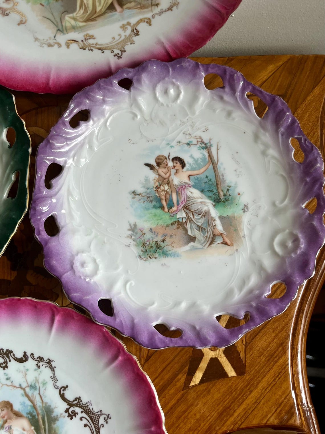 Rococo Style Plates in Various Colors and Shapes - Etsy