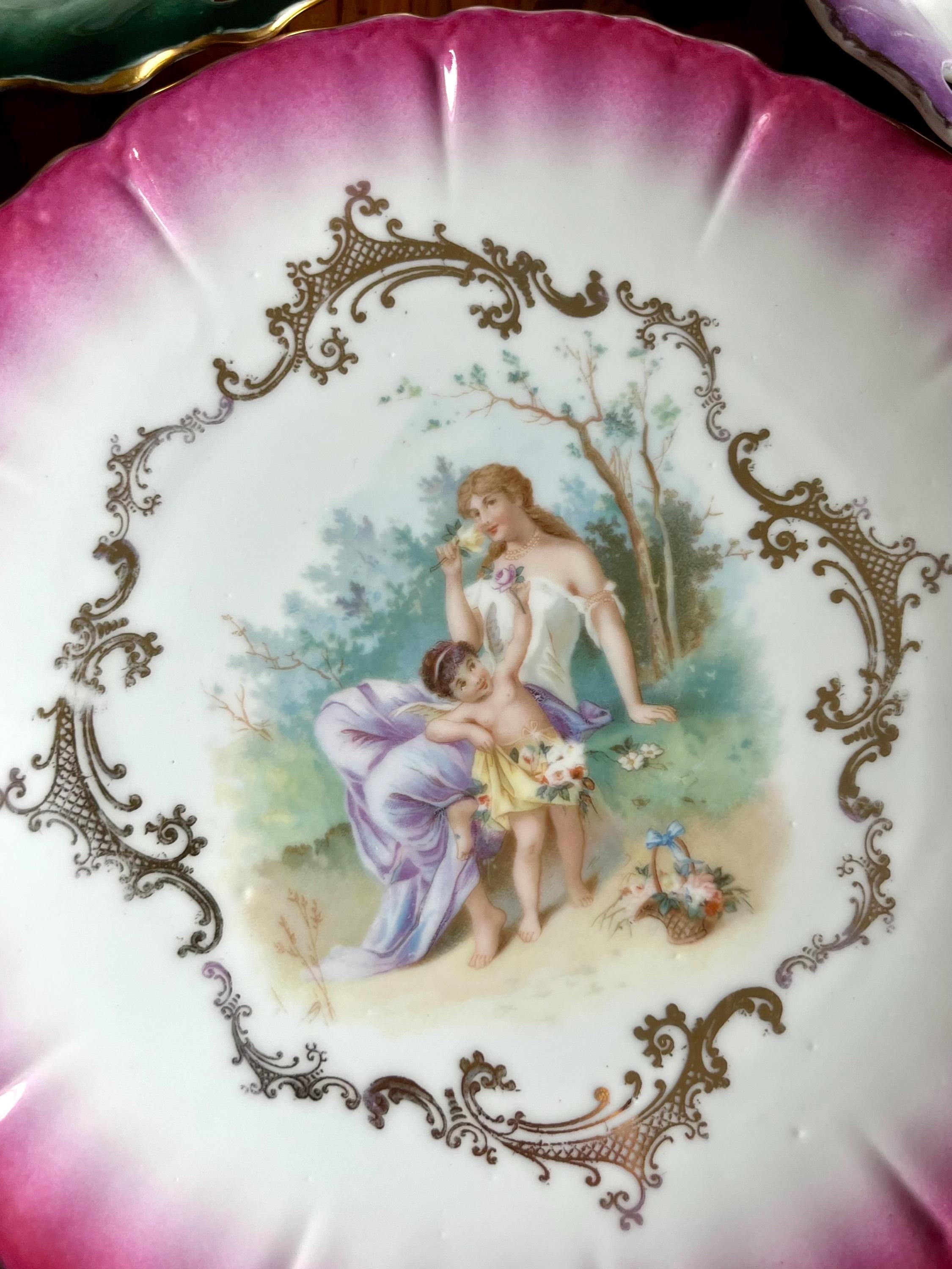 Rococo Ribbon Plate Rococo Style Plates in Various Colors and Shapes - Etsy