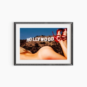 Collines d'Hollywood, tirages photographiques, Tony Kelly, photographie d'art, art mural hollywoodien, impression d'art, affiche de photographie de qualité musée image 1