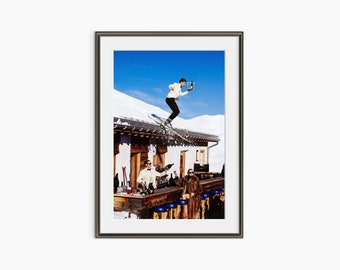 Club Paradiso, Photography Prints, Tony Kelly, Ski Poster, Fine Art Photography, Ski Prints, Ski Wall Art, Museum Quality Photography Poster
