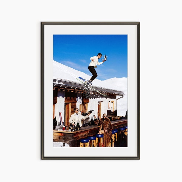 Club Paradiso, impressions photo, Tony Kelly, affiche de ski, photographie d'art, impressions de ski, art mural ski, affiche de photographie de qualité musée