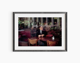 Oude mannen in een koffieshop, fotografieprints, Robert Herman, The New Yorkers, koffieposter, retro poster, museumkwaliteit fotokunstafdruk