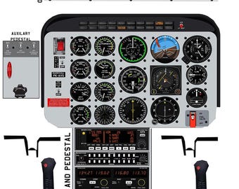 Bell 206B Jetranger Helicopter Cockpit Training Poster - Flight