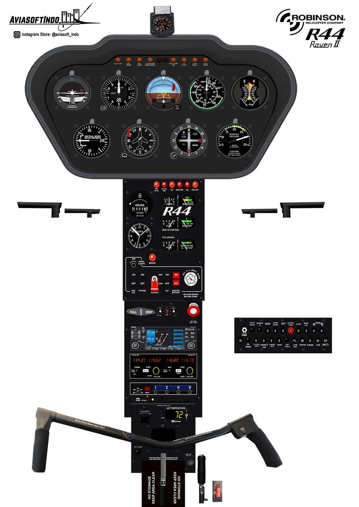 Robinson R44 Helicopter Cockpit Poster — Digital Download - Etsy