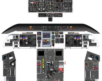 Affiche D'entraînement Taille Réelle Pour Cockpit Airbus A220 - Guide D'étude Pour Pilotes, édition 2022