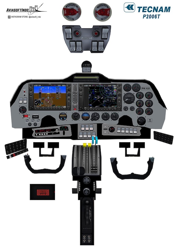 Tecnam P2006T Cockpit Poster - Etsy