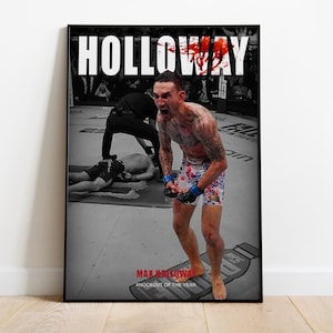 Max Holloway UFC poster wall art