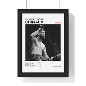 Khamzat Chimaev UFC poster wall art