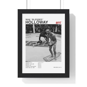 Max Holloway UFC poster wall art