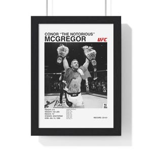 Conor Mcgregor UFC poster wall art