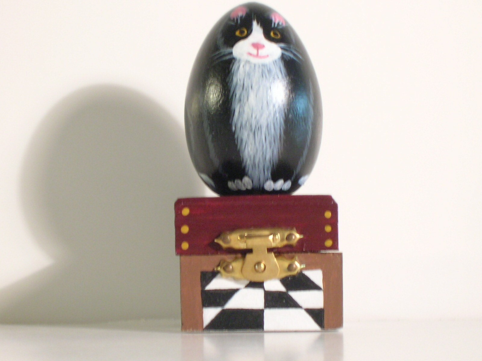 Cat Keepsake Box Kitty Trinket Box Painted Cat Jewelry Box Etsy