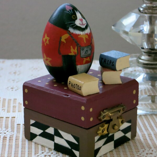 Cat Keepsake Box Etsy