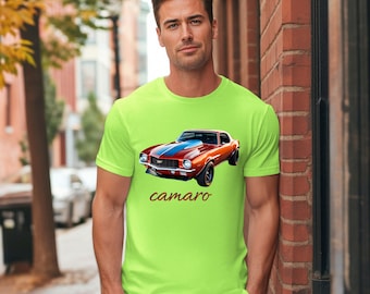 Classic Chevy Camaro T-Shirt, Muscle Car Lover Gift, Vintage Automobile Tee, Men's Women's Unisex Shirt, Chevy Fan Apparel