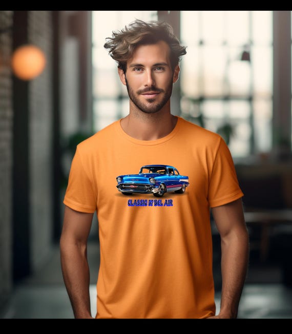 ヴィンテージ 57 シボレー ベルエア Tシャツ：レトロカー愛好家向けT