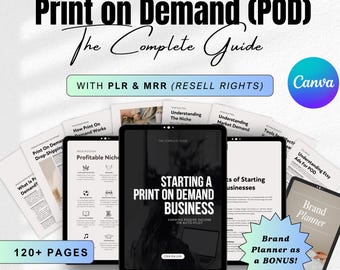 Guida completa alla stampa su richiesta - Progetto POD passo dopo passo definitivo, mrr plr dfy Done For You ebook Private Label Master Resell Rights