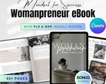 Womanpreneur eBook mrr plr Guide Done For You | Ultimate Guide Master Resell Rights Mindset for Success, Branding dfy Digital Product