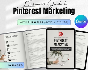 Beginnersgids voor Pinterest-marketing MRR PLR | Digitale producten doorverkopen, dfy-content, digitale marketing, gids voor sociale media, pinsjablonen