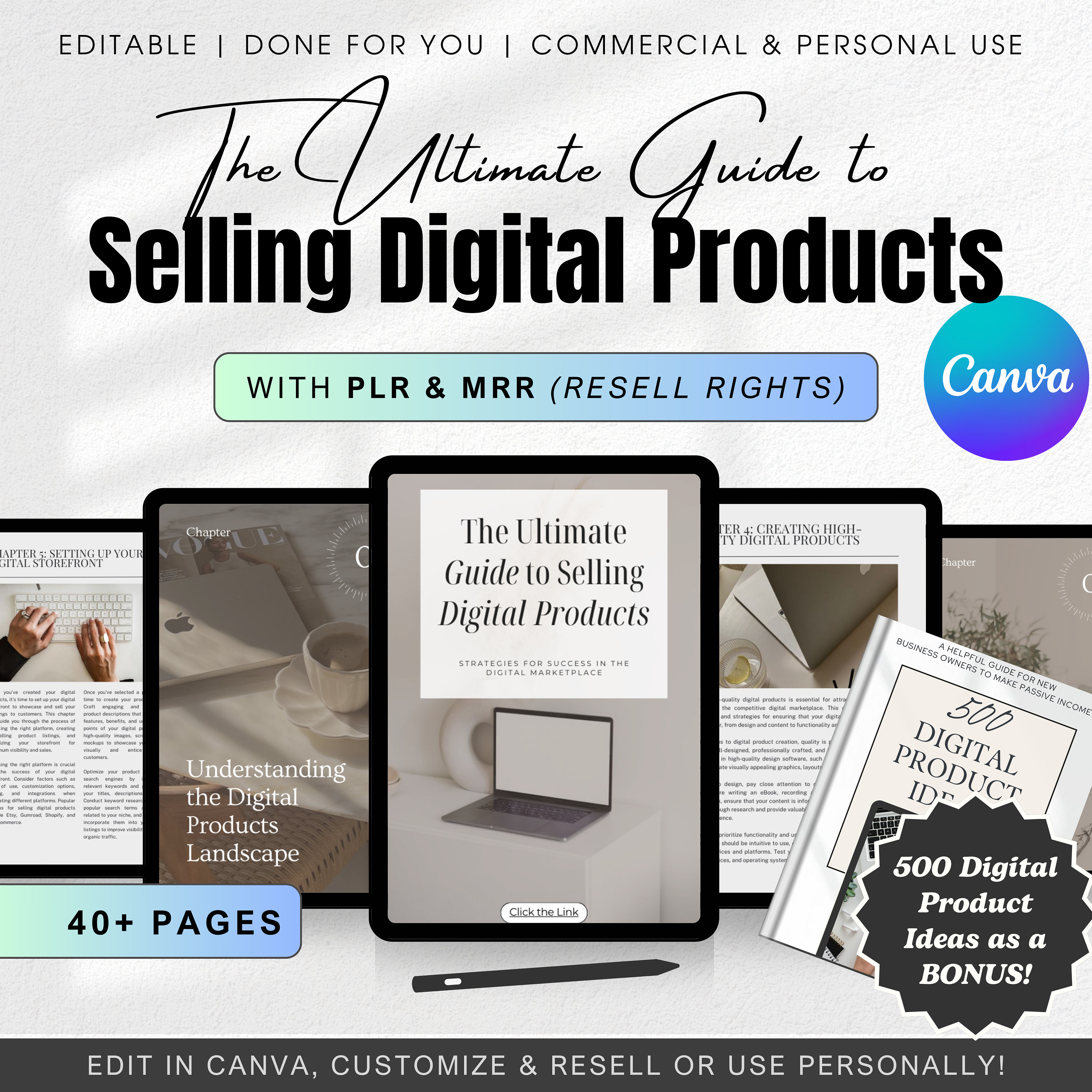 PLR & MRR Guide to Selling Digital Products Master Resell Rights ...