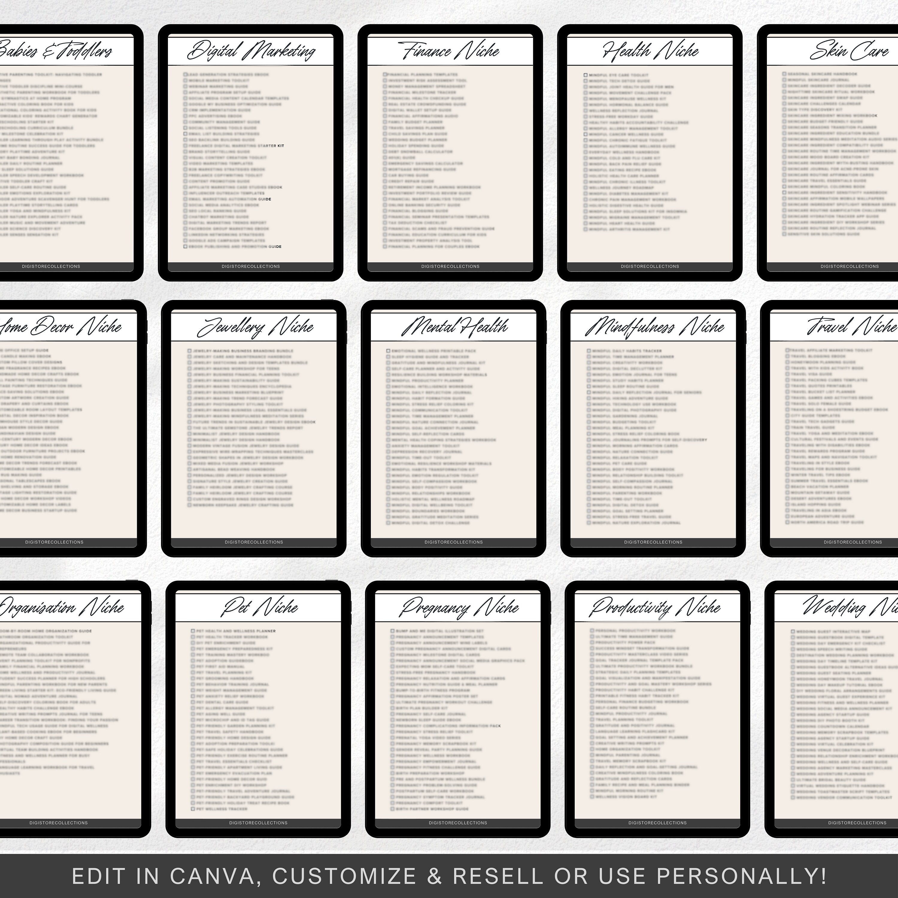 1000 Digital Products Ideas Passive Income Ebook PLR MRR Done for You ...