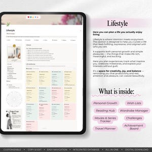 Ultimate Notion Life Planner Template – All-In-One Second Brain Dashboard (Digital Download, PLR & MRR License Included) image 9