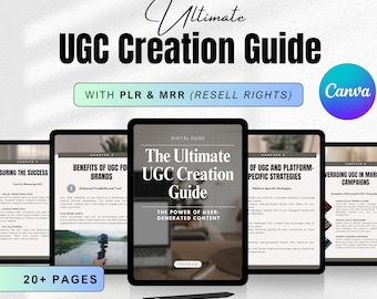 Ultimate Guide To UGC | Master Resell Rights MRR, Private Label Rights PLR | Done For You Digital Marketing Guide, User Generated Content