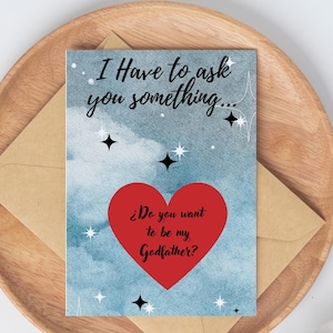 Carte à gratter imprimable - Veux-tu être mon parrain ? DIY amusant et design élégant