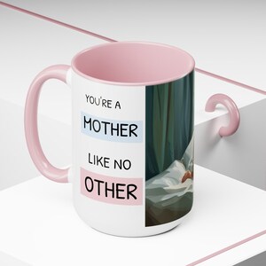 Youre A Mother like No Other & Colored HANDLE MOTHERHOOD MUG, Two Tone Cool Mom Cup for Mothers Day Presents zdjęcie 9