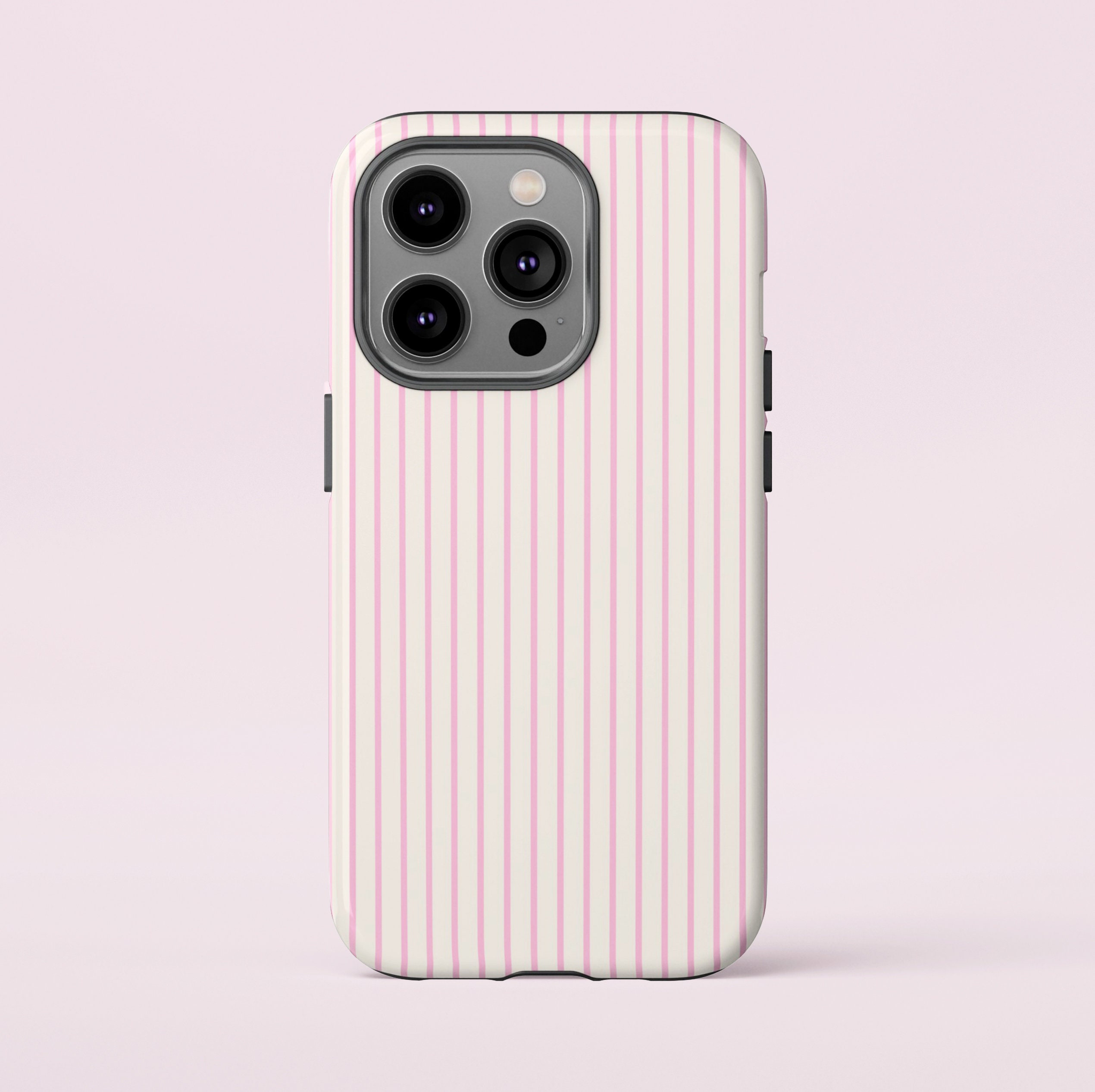 iPhone・スマホケース Society6 Fashion Girly Pink Vintage Floral Trendy Stripes Chic Printed iPhone Cases: 15, 14, Pro Max | Society6