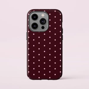 iPhone 本体 Pretty in Polka Dotsケース付 Charming Polka Dot Phone Case for iPhone 15 14 13 12 11 X XR 8pro