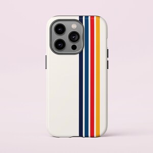 Retro Stripes Phone Case - Vintage Design for iPhone