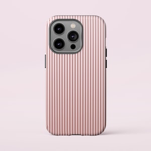 Phone case, Brown and Beige Striped Tough Case, Protective Cover for iPhone, Samsung Galaxy, Google Pixel, Unique Cellphone Accessories