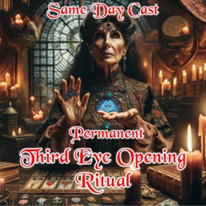 Third Eye Opening Spell Kit Same Day Cast: Activate Psychic Abilities, Enhance Intuition, Spiritual Awakening Ritual - Priestess Aurora