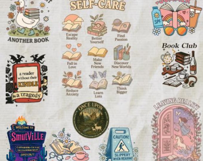 Reading Books Sublimation Bundle