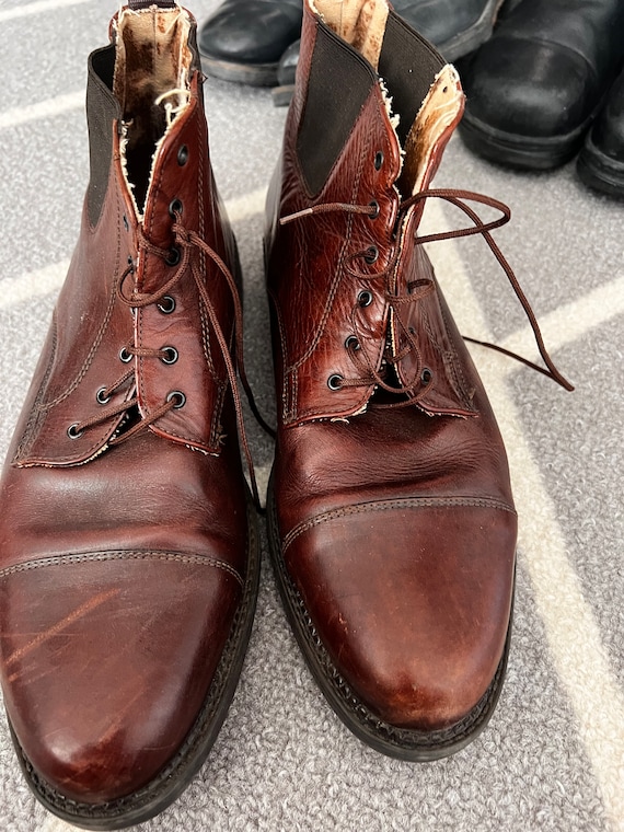 Baxter brown leather boots