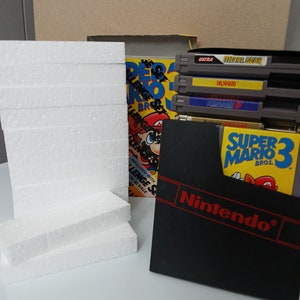 NES Styrofoam Insert Nintendo Game Box Replacement Foam Block- 30 Pieces
