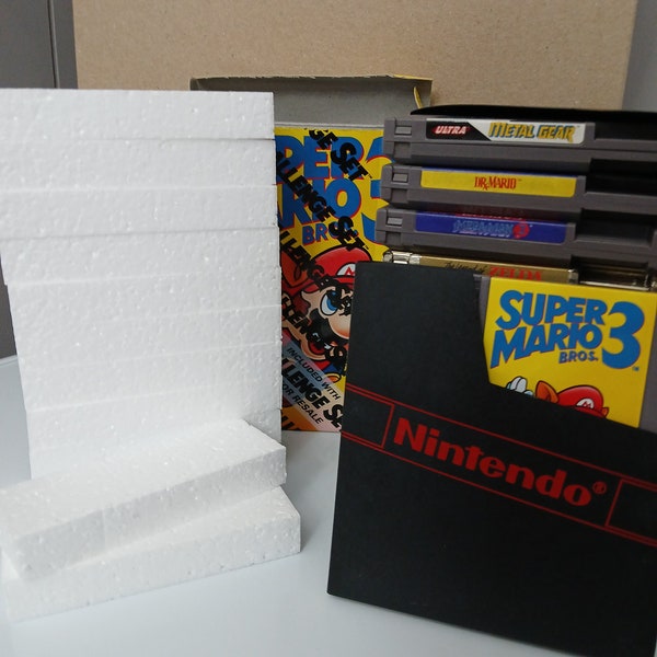 NES Styroporeinsatz Nintendo Game Box Ersatzschaumstoffblock - 30 Stück